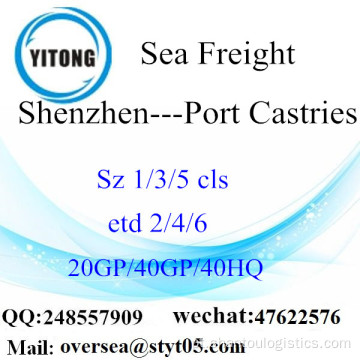 Mar de Porto de Shenzhen transporte de mercadorias para Port Castries